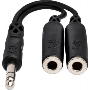 Hosa YPP-118 | Y-kabel - 1/4" TRS naar Dual 1/4" TRSF