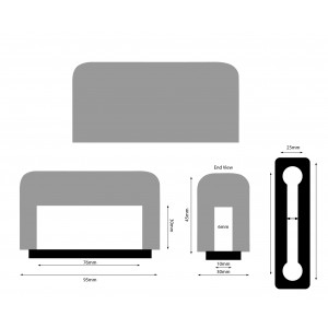 Windschutz für iPhone Plus / XR / XS MAX / Iphone 11 schwarzer Flockschicht